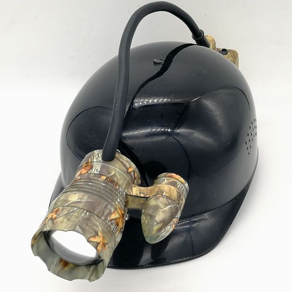 Lampe frontale en alliage d'aluminium de camouflage de lumière de chasse à LED zoomable