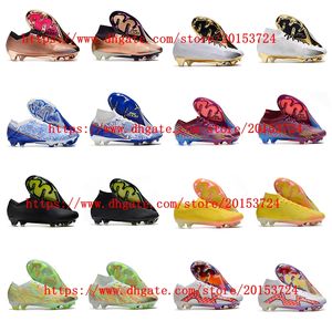 Zoomes Mercurial Vapores XV Elite FG Chaussures de football Crampons pour hommes Chaussures de football Taille 39-45 Botines noires futbol