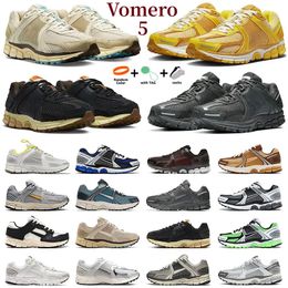 ZoomVomero 5 Zapatos para correr para hombre para mujer Avena Verde eléctrico Negro Platino puro Láser Naranja Trigo Amarillo Ocre Zapatos al aire libre Zapatillas deportivas Zapatillas de deporte EE. UU. 36-45