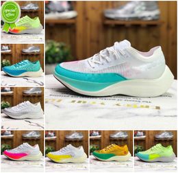 Zoomx vaporfly volgende% 2 loopschoenen heren dames tempo's zoom pure platina neon regenboog heldere mango watermeloen lichtgewicht run sneakers