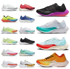 Zoomx vapourfly NEXT% 2 fly hardloopschoenen pegasus voor heren dames gebreide zoom type se cut zwart goud paars helder karmozijnrood heren trainers sport sneakers