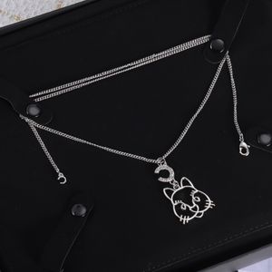 Zoon Design lettre collier pendentif chaîne colliers mode collier pour femme Couple diamant collier de mariage cadeau bijoux