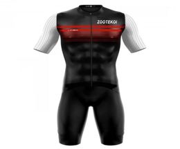 ZOOTEKOI Body Suit hommes cyclisme Maillot ensemble Triathlon Skinsuit Trisuit manches courtes vêtements combinaison Maillot ropa ciclismo hombre16010928