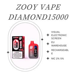 Zooy Diamond 15000puffs Vape Vape Disposable Vape Rechargeable Pouffle
