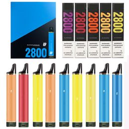 zooy flex 2800 Bladerdeeg vape E-sigaretten Wegwerppen 1500mAh Batterij 10ML Pods Cartridge Voorgevulde vaporizers Draagbare dampapparaatkit