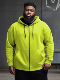 ZOOY L9XL hommes grande taille personnalité multicolore couleur unie décontracté ColorBlock veste à capuche zippée 240220