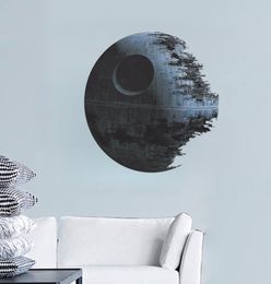 ZOOYOO Oorlog Death Star Art Wall Sticker Woonkamer Slaapkamer 3D Home Decor Sticker Afneembare muurstickers voor kinderen rooms1673983