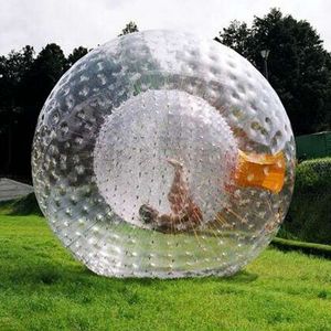 Boule de Zorb gonflable pour Hamster humain, pour la marche sur terre et le zorbing aquatique avec harnais en option, 2.5m 3m