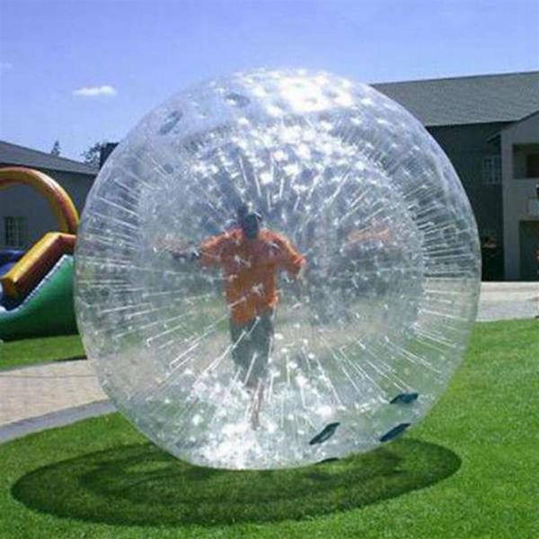Zorb Ball Bolas de hámster humano inflables para caminar por la tierra o juegos Hydro Water Zorbing con arnés opcional 2 5 m 3m287Z