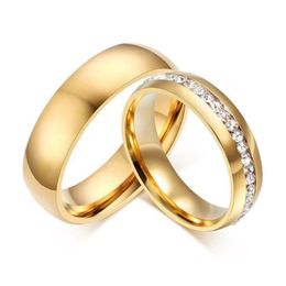 ZORCVENS Classic Engagement Trouwringen Voor Vrouwen Mannen Sieraden Rvs Paar Trouwringen Mode Jewelry2202