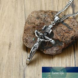 Zorcvens Nieuwe Vintage Mannen Crucifix Ketting Oude Rvs Italiaanse Ketting Mannelijke Charm Cross Hanger Sieraden Fabriek Prijs Expert Design Quality Nieuwste Stijl