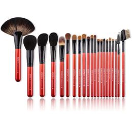 Zoreya Natural Goat Hair Makeup Brush Set Big Powder Making Tool Tool Professional Eyeshadow Foundation Mélanger Maquiagem 240403