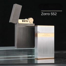 ZORRO 552 Obsidiaan Geluid Kerosine Aansteker Creatieve Handgemaakte Machine Om Vriendje Sigaret Accessoires YMTYNo Gas