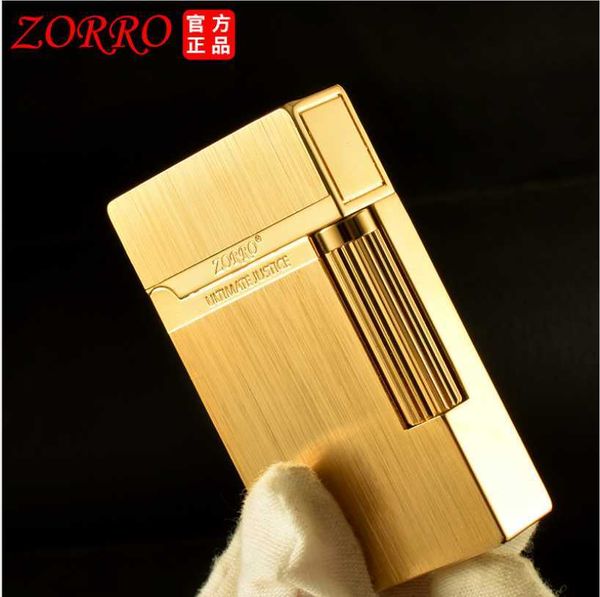 Zorro 612 diseño clásico encendedor de queroseno para fumar Metal creativo retro a prueba de viento Encendedor de cigarrillos de aceite moda hombre regalo -105 g BELP