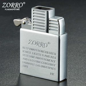 ZORRO Original Double Fire Windproof Lighter Movement No Gas Kerosene Jet Torch Inflatable Inner Tank DIY Tool 5K43
