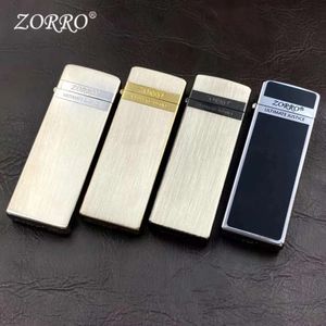Zorro ultra-mince en cuivre pur mini kérosène plus léger portable portable en métal paillettes de roue de broyage