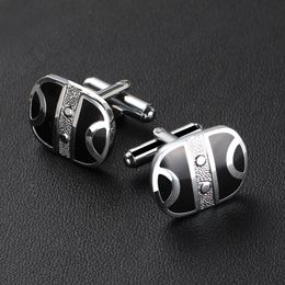 Zoshi Silver Cufflinks Merkontwerper Bruidegom trouwpak Shirt Cuff Links Mens Business Jewelry cadeau