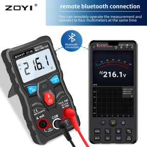 Zoyi digitale multimeter ZT-5B professionele tester Autorange AC/DC voltmeter Ammeter Mini Electrician Meter Bluetooth Connect-app