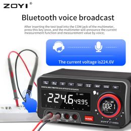 Zoyi ZT-5566SE Desktop Voice Multímetro Profesional Digital Bluetooth 19999 Conts Verdadero RMS Auto Range DC/AC Meter