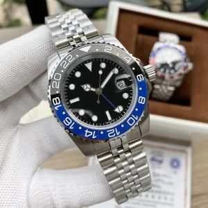 GMT -polshorloges voor heren Designer Hoge kwaliteit Mechanisch automatisch horloge Batman Ring Luxury herenbeweging polshorloge