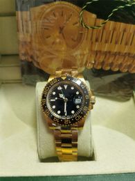 ZP herenhorloge GMT II-116719 goud 6-kleur 40 mm keramische horlogering luxe heren mechanisch automatisch uurwerk polshorloge met originele doos papier 2023