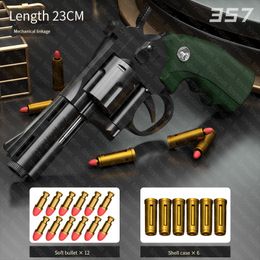 ZP5 Revolver Toy Gun Juguetes para niños Boy Pistol Softball Shotguns566