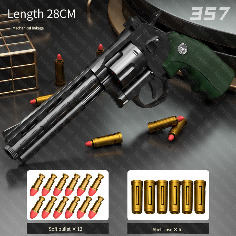 ZP5 Revolver Pistola giocattolo Giocattoli per bambini Ragazzo Pistola Softball Fucili48