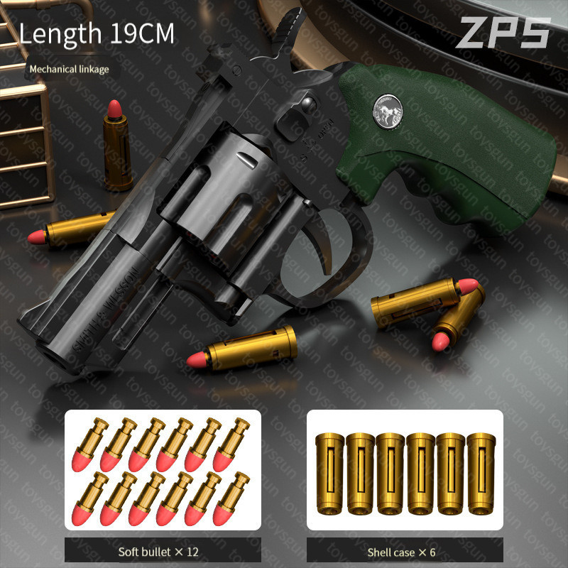 ZP5 Revolver Speelgoedpistool Kinderspeelgoed Jongen Pistool Softbal Shotguns