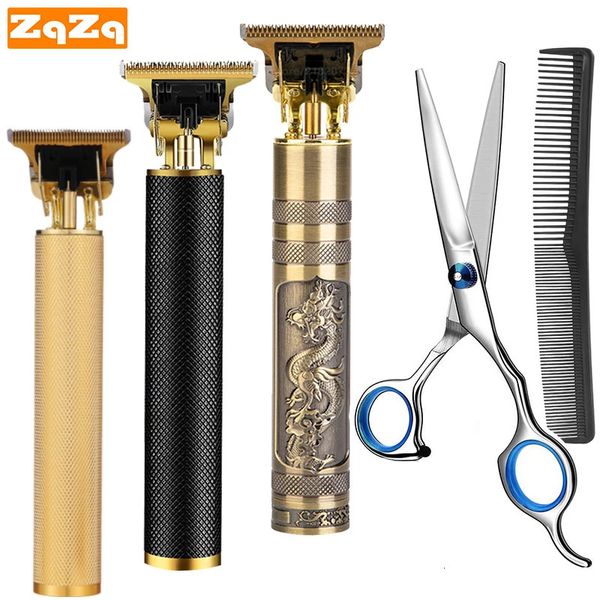 ZqZq tondeuse à cheveux pour hommes tondeuse coupe électrique machine barbier avec ciseaux et peigne 240110