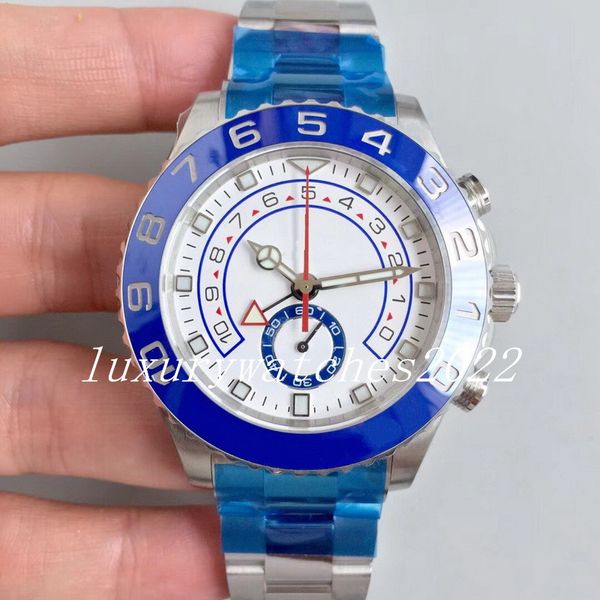 ZR Maker Mens Watch 44mm Ceramic Bezel Automatic Mechanical Movement 18k White Gold Stainless Steel High-quality Ref.116680 Sappire Glass Wristwatches