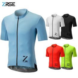 ZRSE Men Cycling Jersey Maillot Mtb Vêtements à vélo T-shirt Vélo de montagne Enduro Jumper Summer 2022 tenue mâle Ykk Zipper