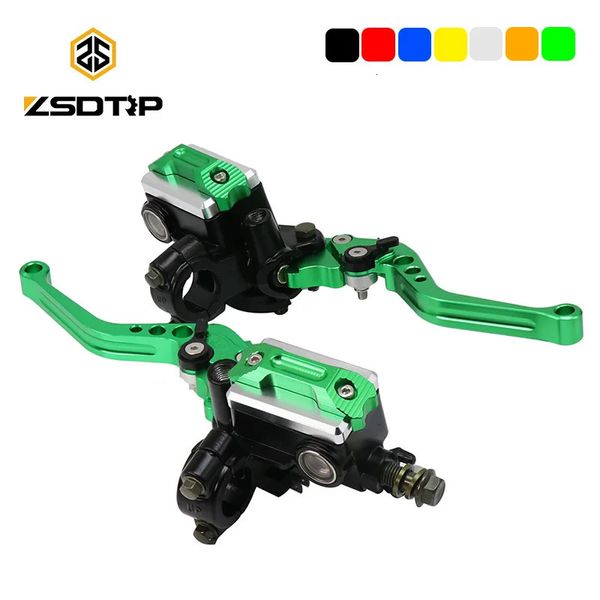 ZSDTRP 78 Universal motocicleta freno hidráulico embrague cilindro maestro palanca de depósito ajuste 50cc300cc Sport Bike Street 240318