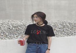 Zsiibo Nouveau film Losers Club T-shirt Men décontracté femmes Coton Coton à manches courtes Loser Loser a inspiré des chemises NVTX961783129