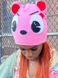 Zsiibo Unisexe kawaii mignon chapeau de mode chapeau tricoté hiver