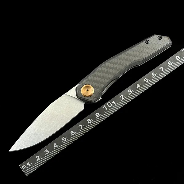 ZT 0545 Flipper Couteau CPM Magnacut Blade, poignée en fibre de carbone