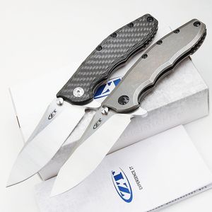 0562CF Cuchillo plegable abatible 20CV Punto de caída Lavado de piedra Hoja de rodamiento de bolas Lavadora EDC Cuchillos de regalo de bolsillo con caja al por menor