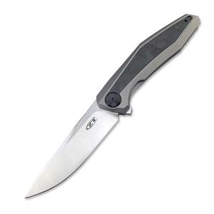 ZT0470 couteau de poche tactique avec manche en alliage de titane, lame en acier D2, couteaux pliants EDC pour le Camping et la chasse