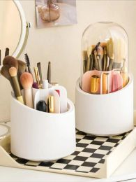 ztp rotatif bureau maquillage brosse ztp support anti-poussière étanche coiffeuse boîte chambre sourcil crayon support