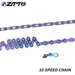ZTTO 10 s vélo 10 vitesses route 10 vitesses chaînes durables lien principal arc-en-ciel EL SLR pour vtt VTT 0210
