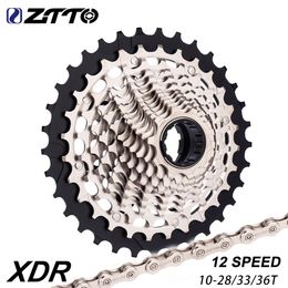 ZTTO 12 Speed ​​XDR Road Bike Cassette 12S Chain 1028 33 36T ACIER BICYLE GEAR VILLER ULTRALIGH