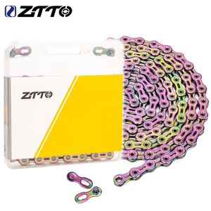 ZTTO 12Speed Chaînes Bicycle Mtb 8 9 10 11 12 Speed Mountain Road Road Bike Chain avec connecteur 10s Missing Link Magic Quick Connect