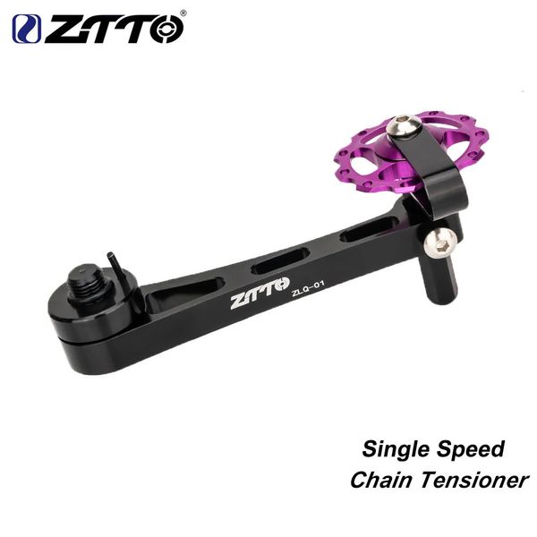 ZTTO Bike à chaîne monomorale Tendeur de tendeur arrière Derilleur Bicycle en aluminium Alloy Mountain Road Stabilisateur 231221