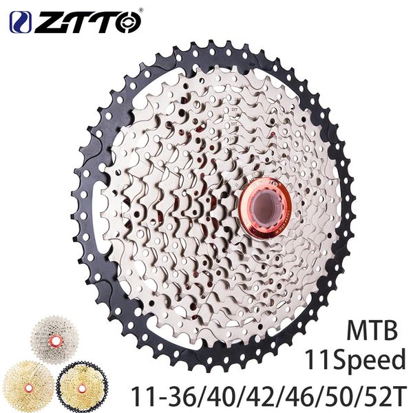 Cassette ZTTO MTB Bicycle 11 Speed ​​113640425052T 11V SPORDE DE VILLE SPANCHE K7 ACCESSOIRES DE CYCLAGE DE CHAME FREE FREE