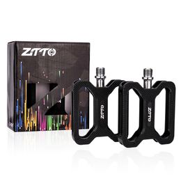 ZTTO MTB Pédale de vélo plat CNC Aluminium ALLIAGE AM ENDURO ROAD BICYLEMENT SONTS DISPOSION 9/16 FIL Soft Riding for Gravel