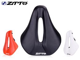 ZTTO MTB Road Bike Saddle Bicycle ergonomisch kort neusontwerp zadel breed en comfort lange reis 146 mm Ultralight TT STEEL HOLLW3853436