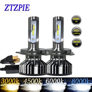 ZTZPIE 20000LM 110W 4500K 6000K 8000K 3000K HB3 HB4 9005 9006 H3 H1 H8 H7 H4H11 H9 9012 Turbo CANBUS LED-auto Koplamp CSP-chip