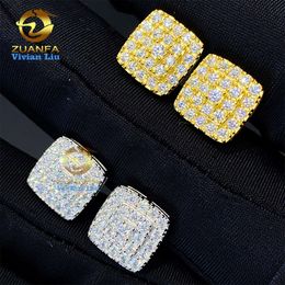 Zuanfa – boucles d'oreilles en argent Sterling plaqué or 18 carats, bijoux fins, diamant Vvs Moissanite, offre spéciale