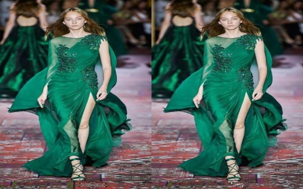 Zuhair Murad 2020 Collection robes de soirée verts foncés