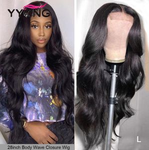 zui 32 inch 4x4 5x5 vetersluiting pruiken met babyhaar indian body wave remy lang menselijk haar kanten pruik voor zwarte vrouwen pre geplukt 1209599963