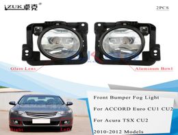 Lampe brouillard léger du pare-chocs avant Zuk pour Honda Accord Euro pour Acura TSX 2011 2012 2012 CU1 CU2 Foglight Foglamp Reflector3024181